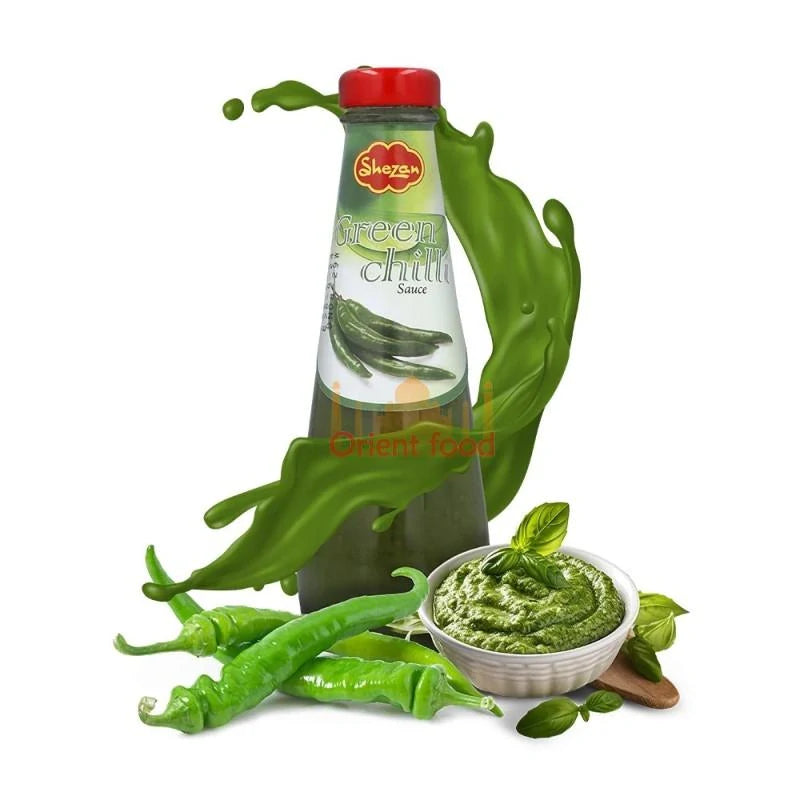 Zelená chilli omáčka Shezan 300g