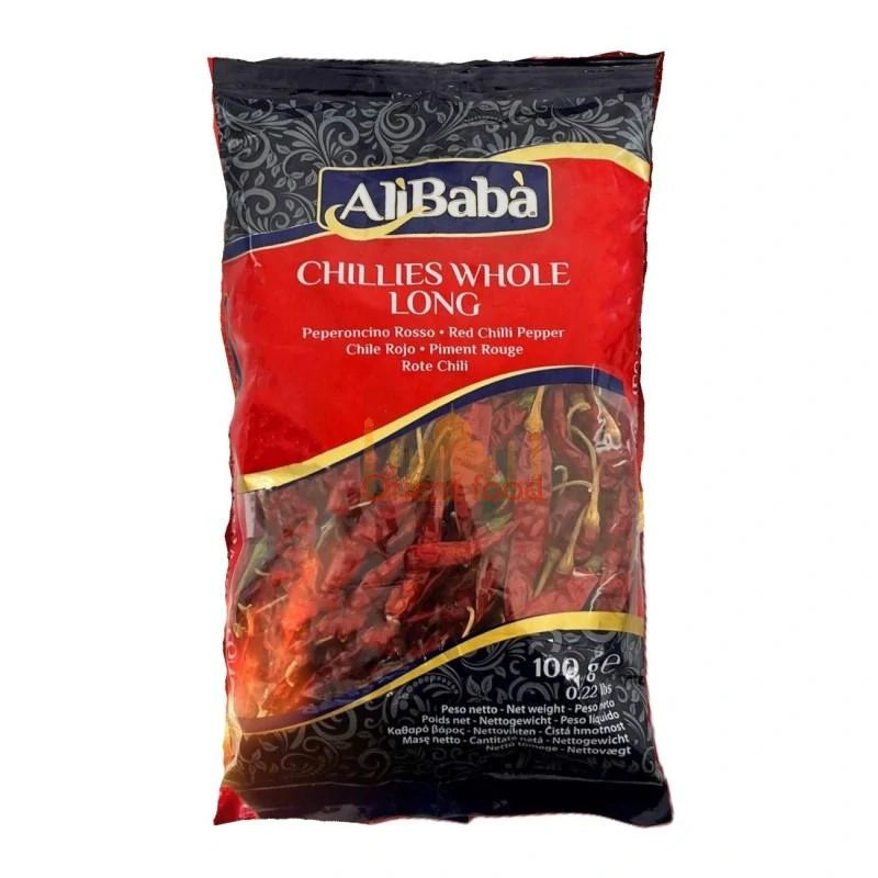 Červené chilli celé dlouhé 100g