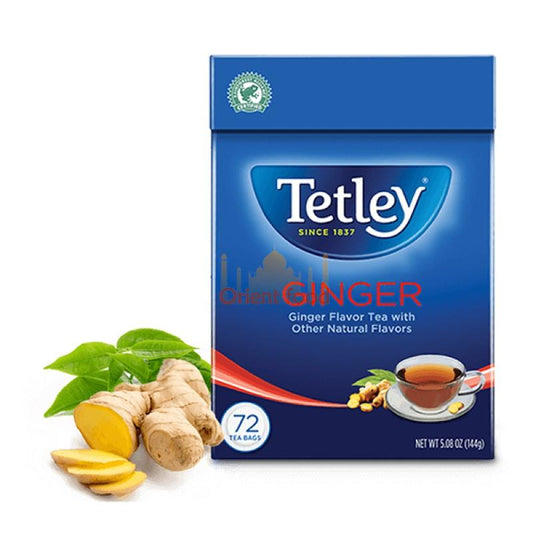Černý čaj s příchutí zazvoru Tetley 72 sáčků