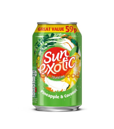 Sycený ananasový a kokosový džús 330ml