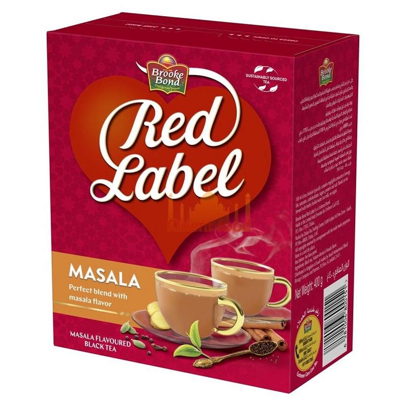 Černý sypaný čaj s příchutí masala Red Label 200g