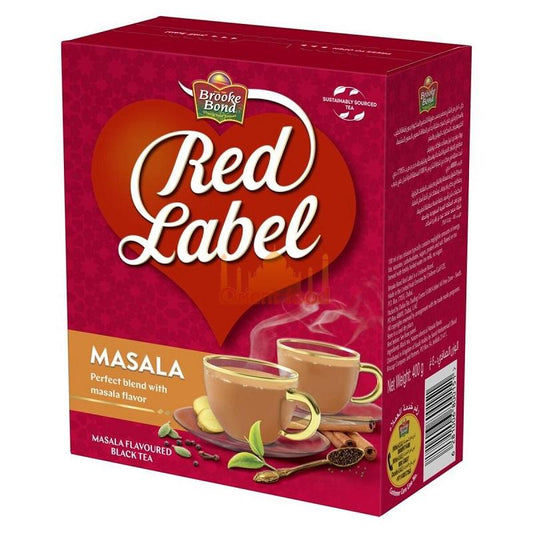 Černý sypaný čaj s příchutí masala Red Label 200g
